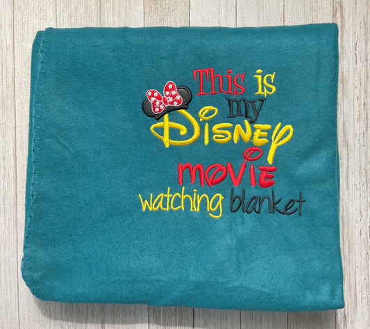 Disney Movie Watching blanket with Minnie Ears