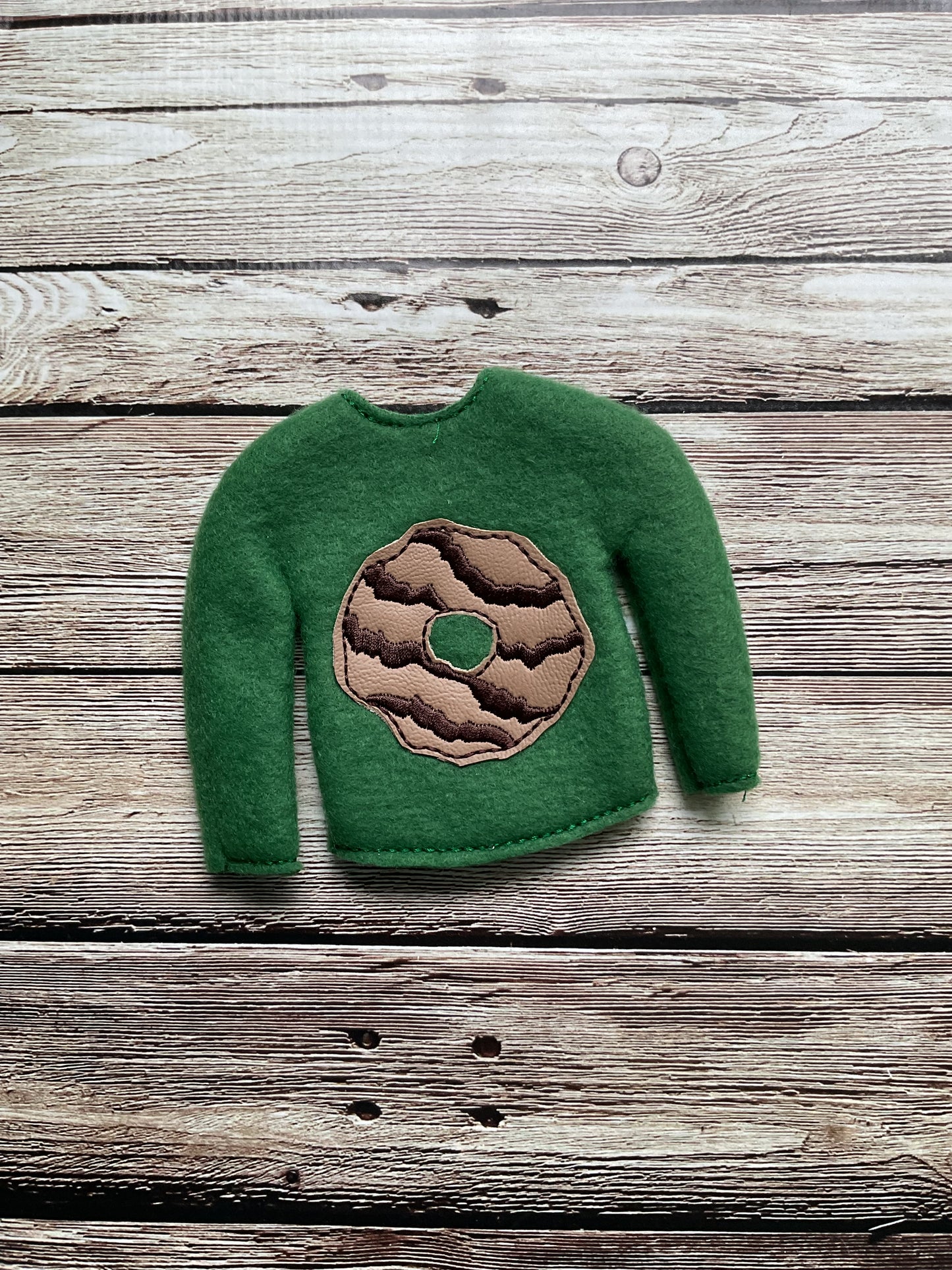 (135) Holiday Elf/Doll Sweater featuring a delicious Cookie