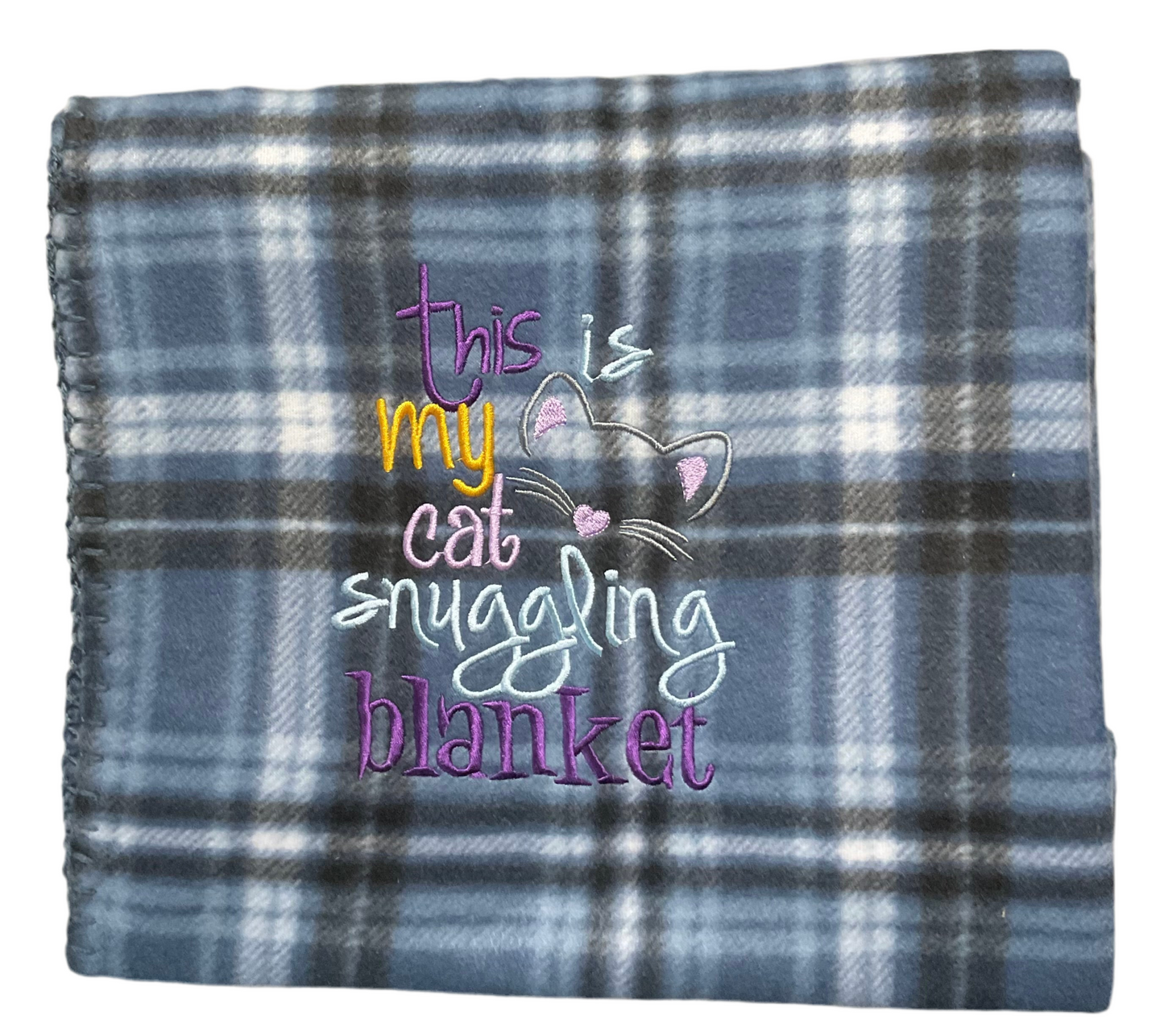 This is my Cat Snuggling Blanket Lap Blanket