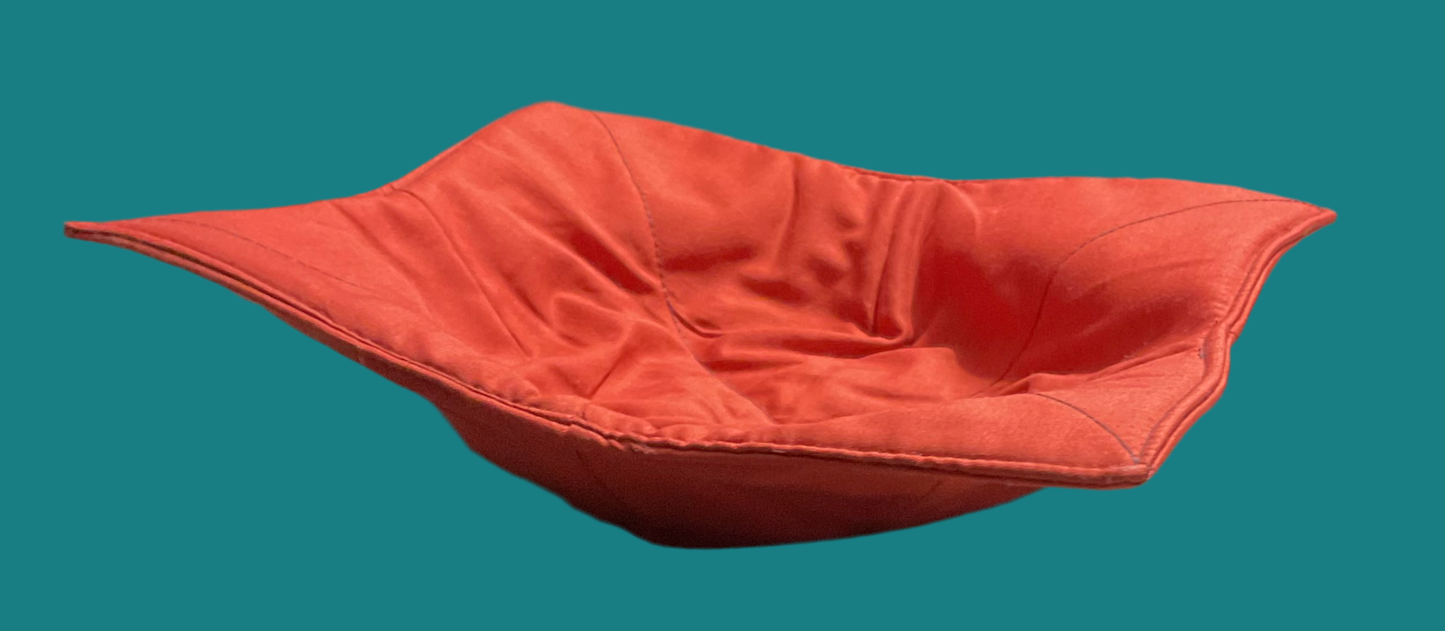 Microwave Bowl perfect for warming up leftovers in the microwave, holding your ice cream bowl, dips & chips and more - Orange