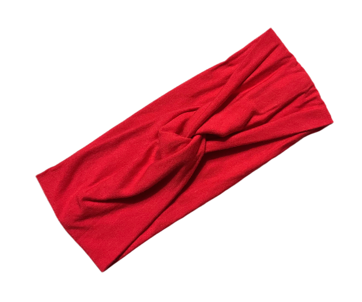 Wide twisted bright red headband for sports, yoga, workouts, facials fashionable and comfortable
