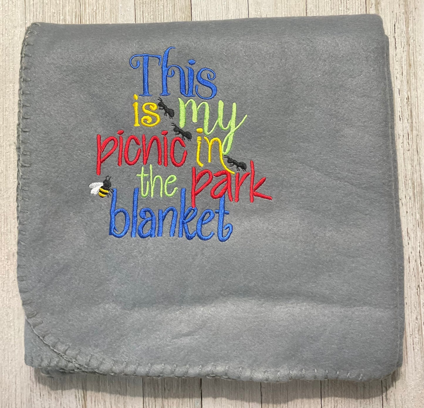This is my picnic in the park blanket lap blanket -