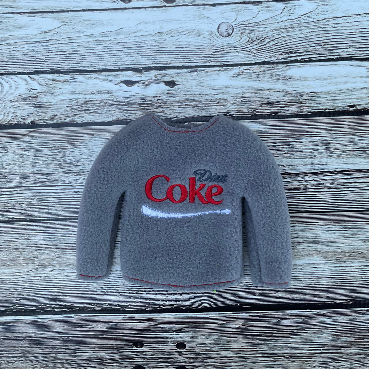 (277) Holiday Elf/Doll Sweater Diet Coke