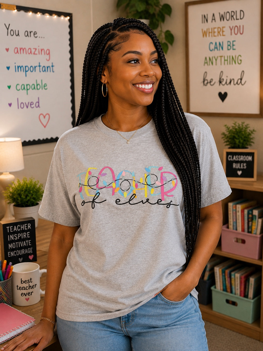 Teacher of Elves T-Shirt | Christmas Holiday Teacher Tee