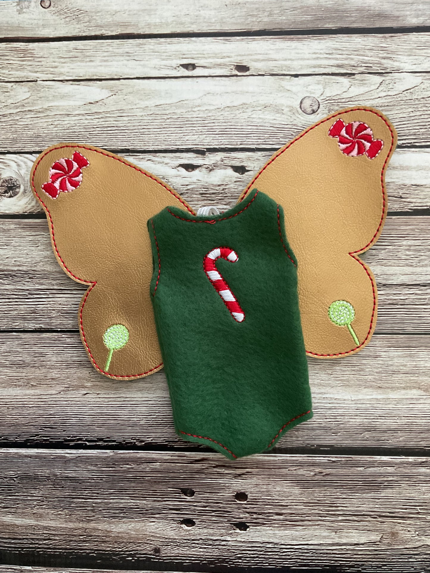 (178) Holiday Elf/Doll Christmas Butterfly