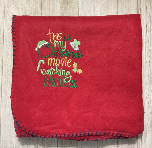 This is my Christmas Movie Watching Blanket Lap Blanket