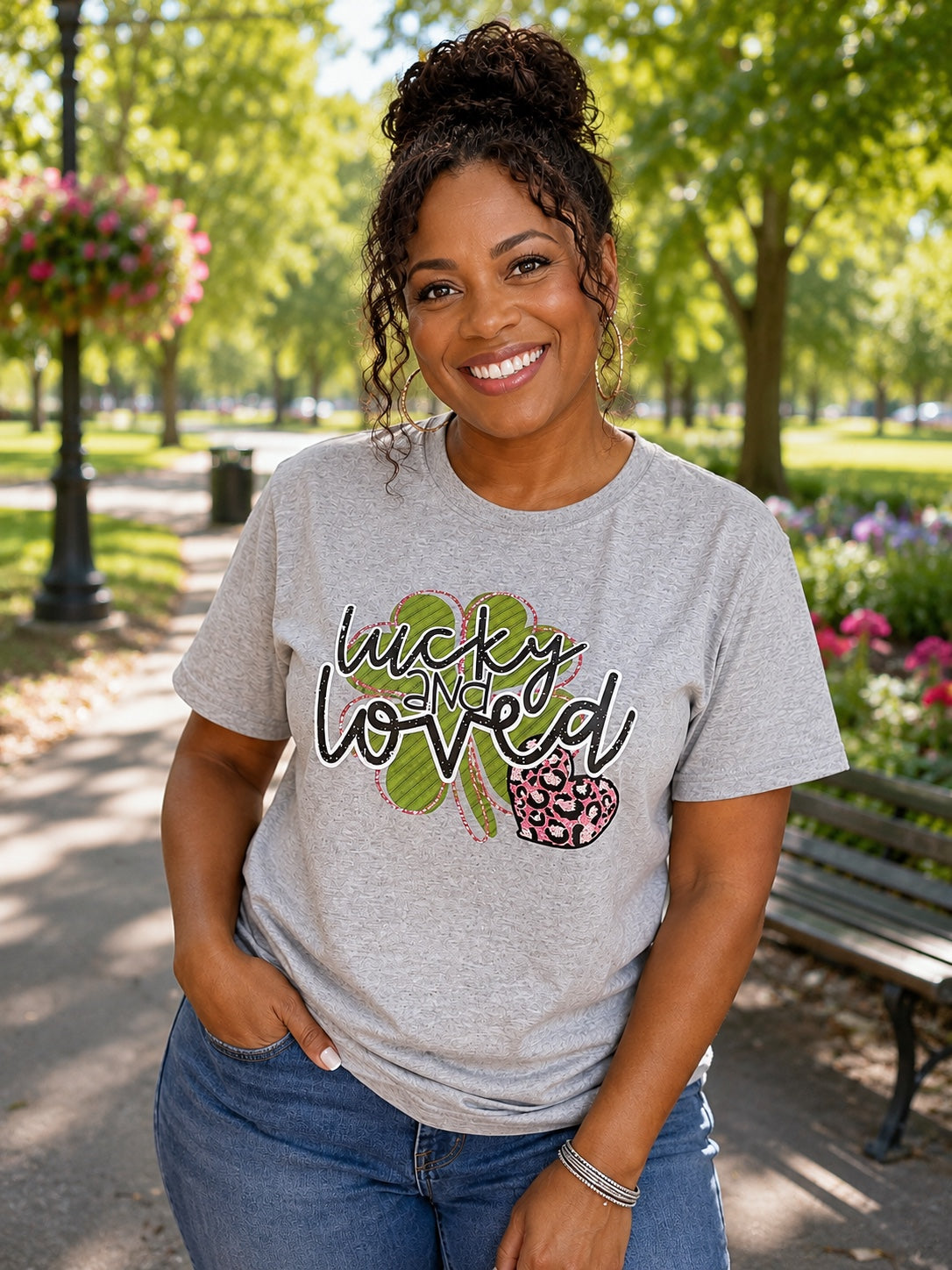Lucky and Loved T-Shirt | St. Patrick’s Day Shamrock Tee