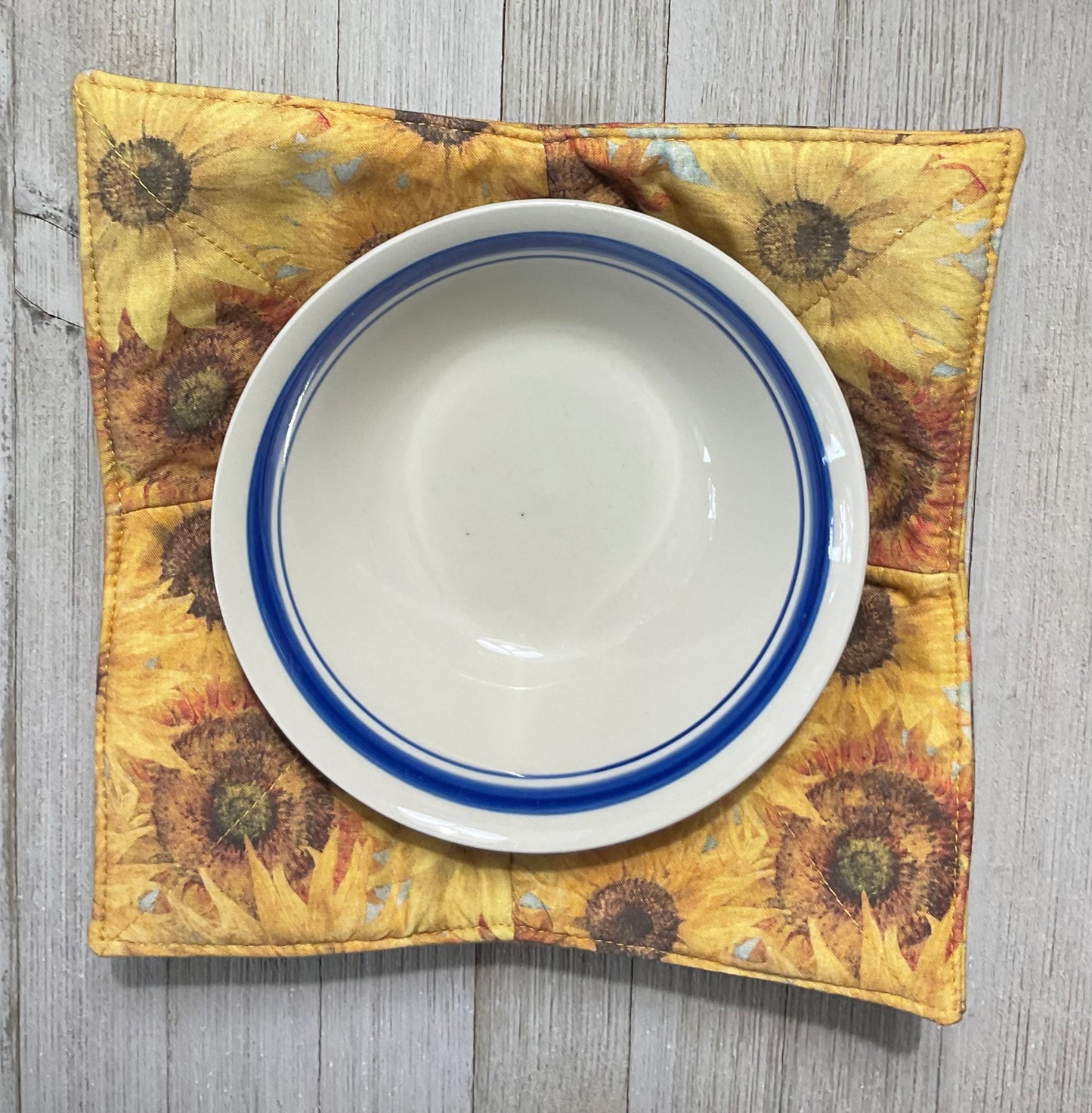 Microwave Bowl Potholder - Fall Sunflowers