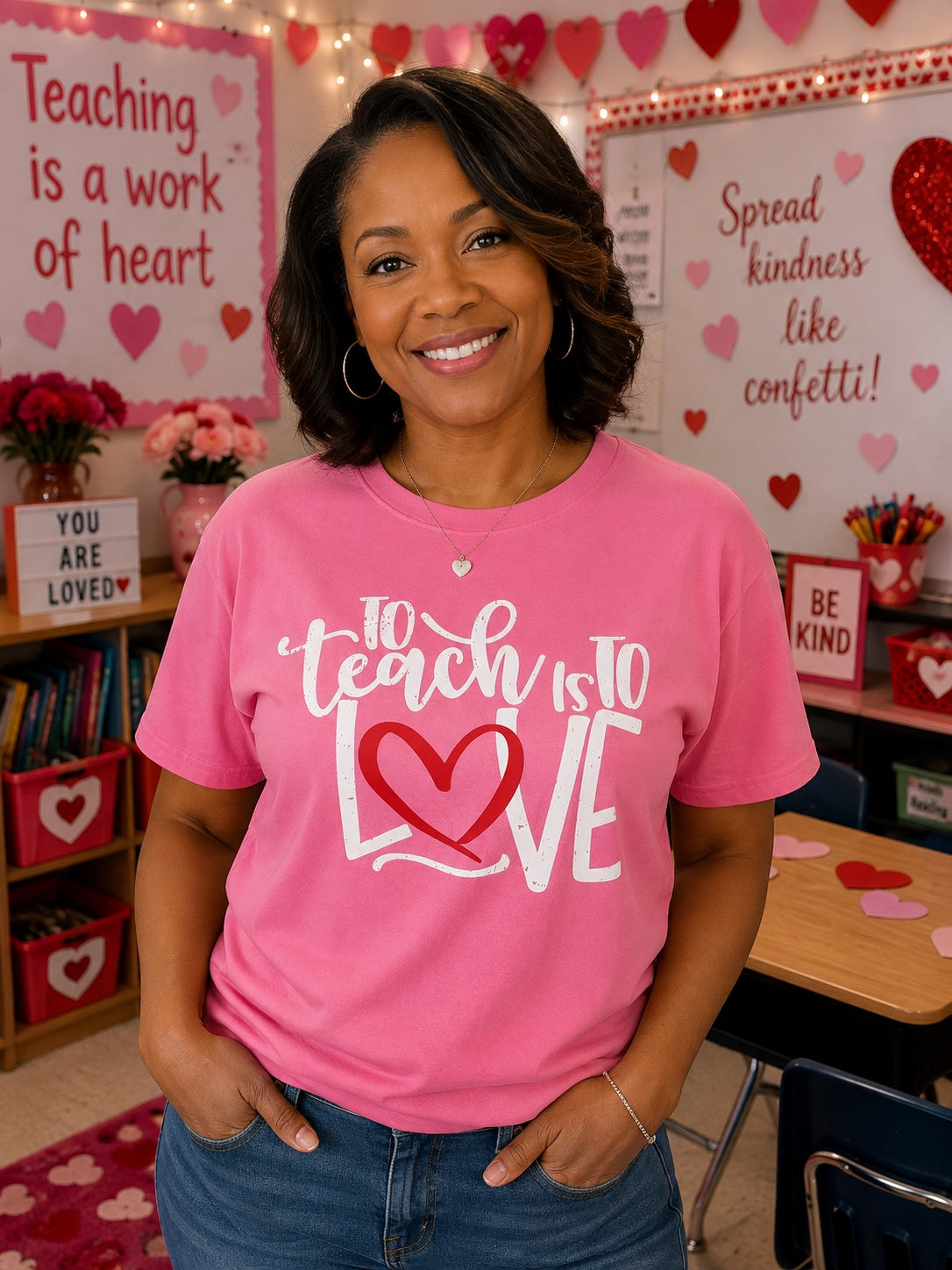 To Teach Is To Love T-Shirt | Valentine's Teacher Tee