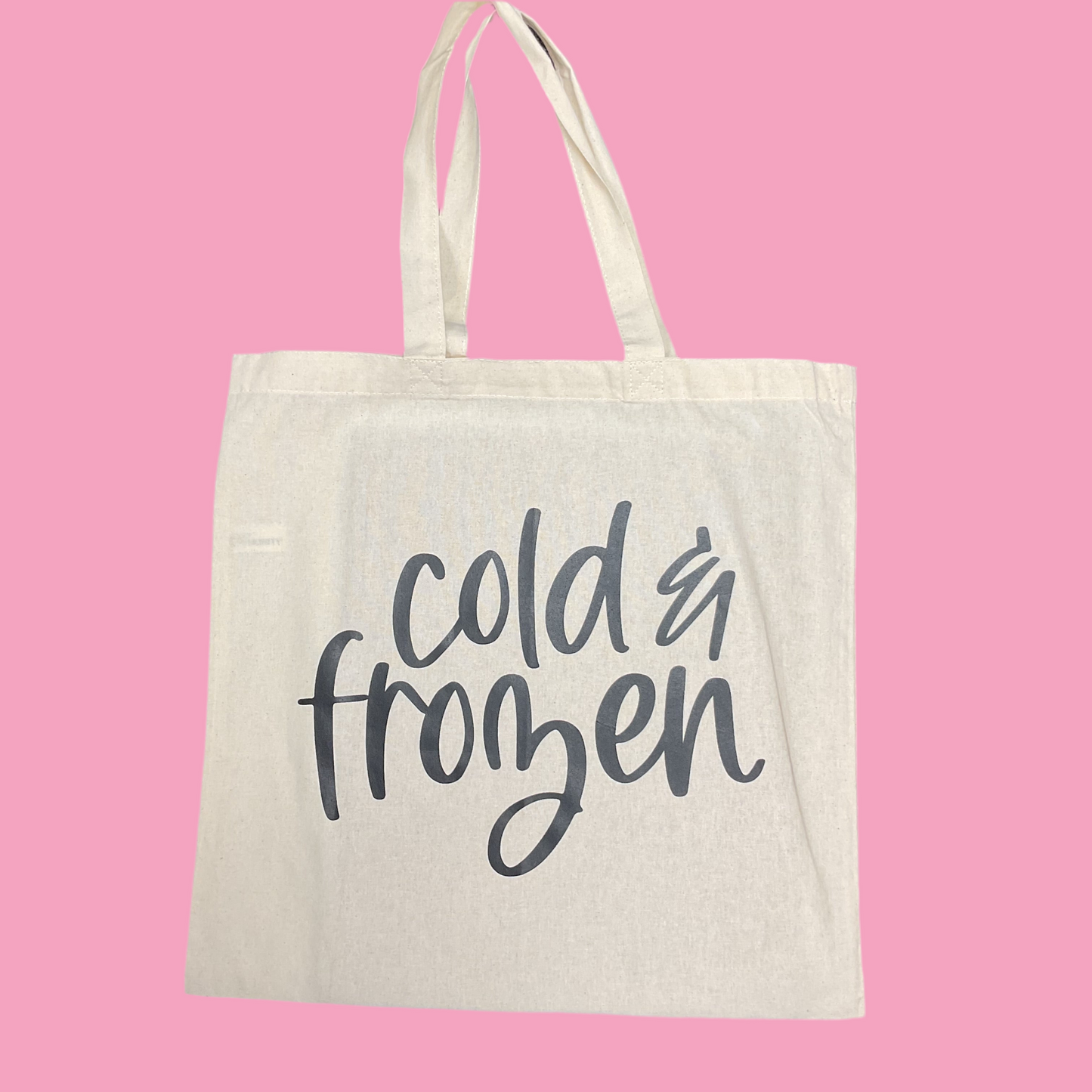 Cold & Frozen reusable grocery tote bag