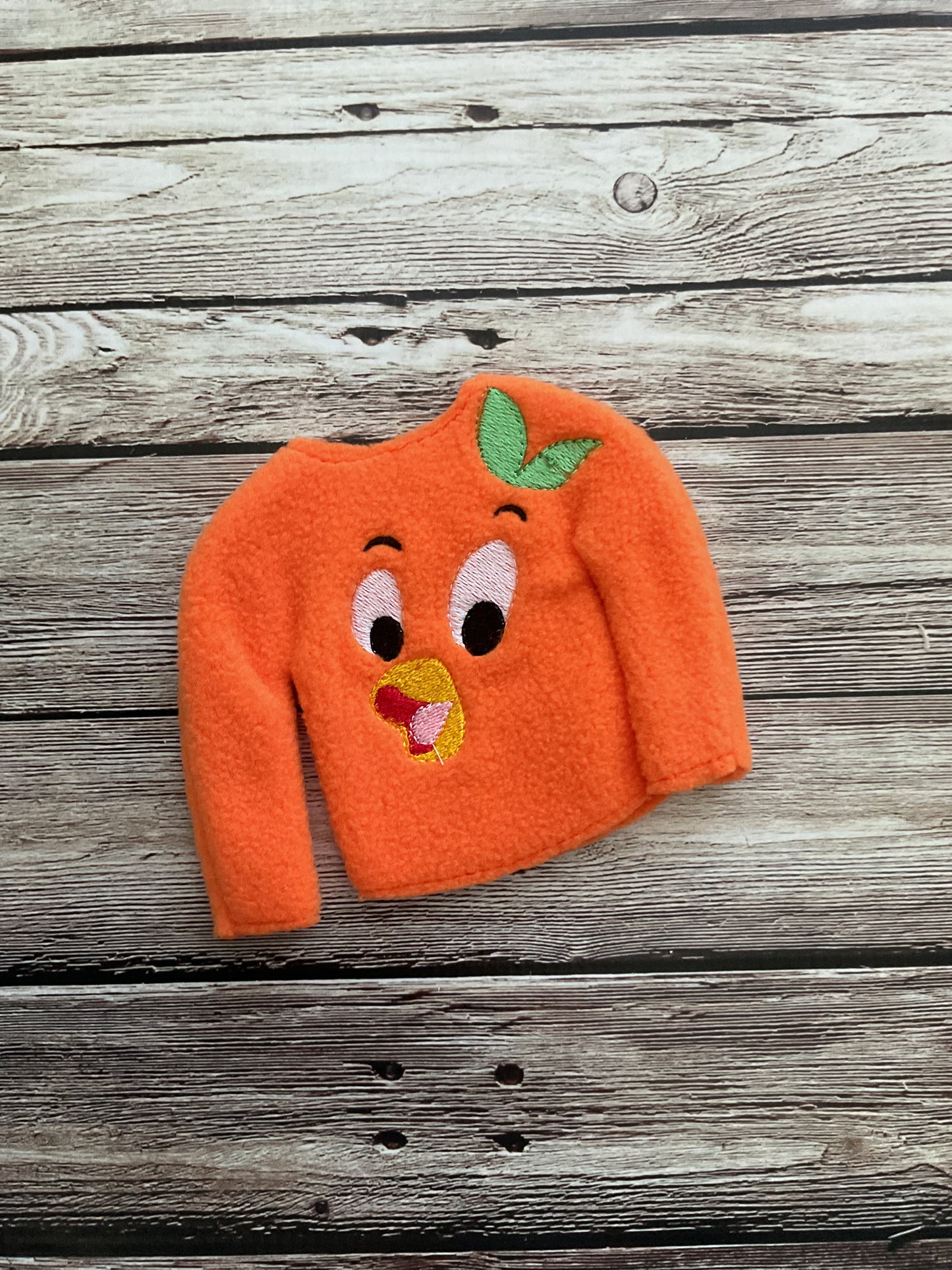 (214) Holiday Elf/Doll Sweater Orange Bird
