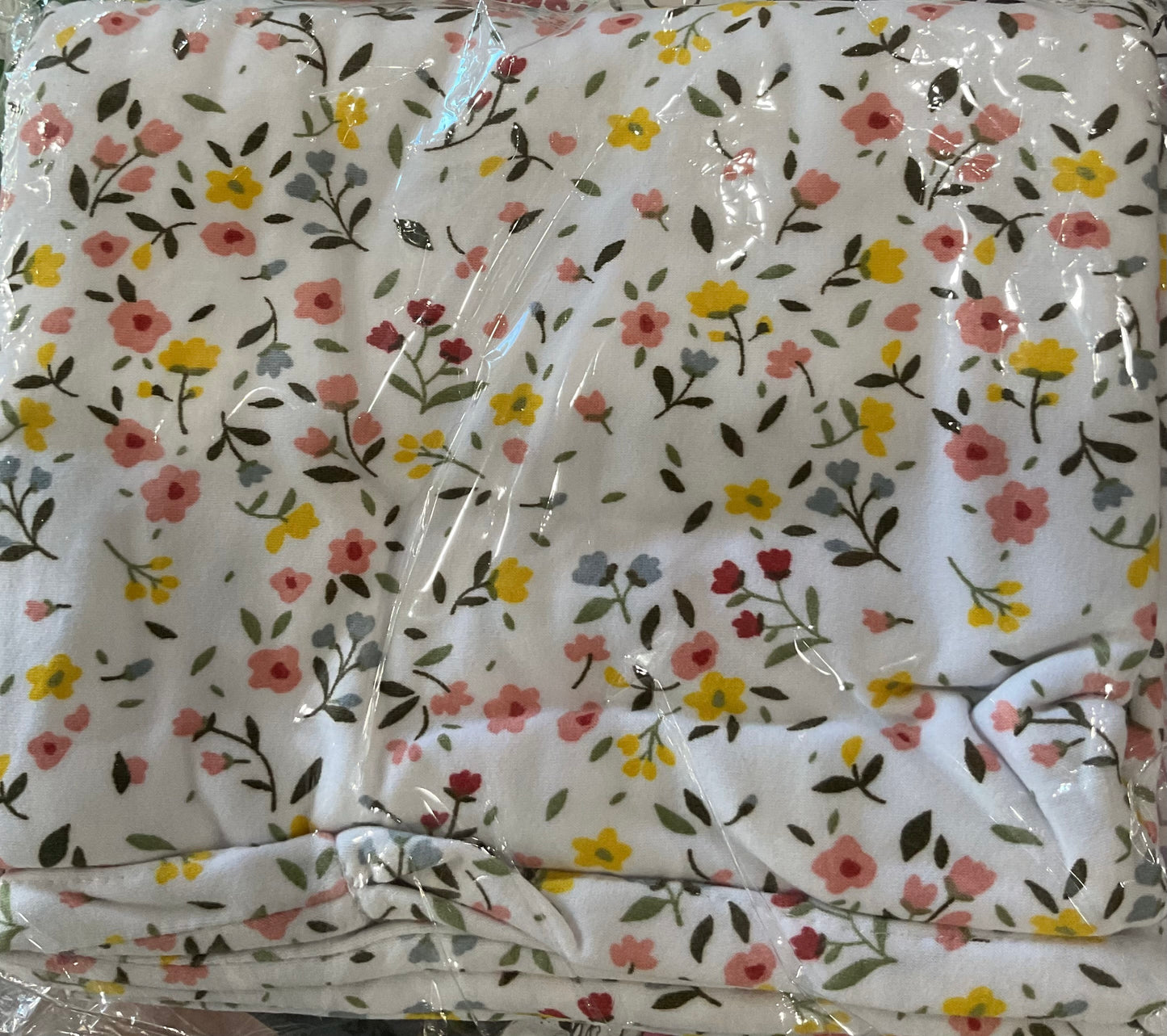 Fashionable Shawl Coverup - white spring flowers