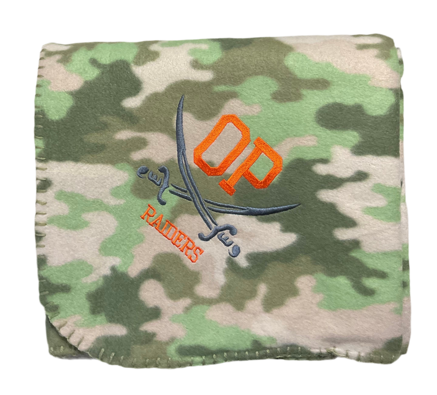 School Spirit Lap Blanket Orange Park High School, OPHS, Raiders