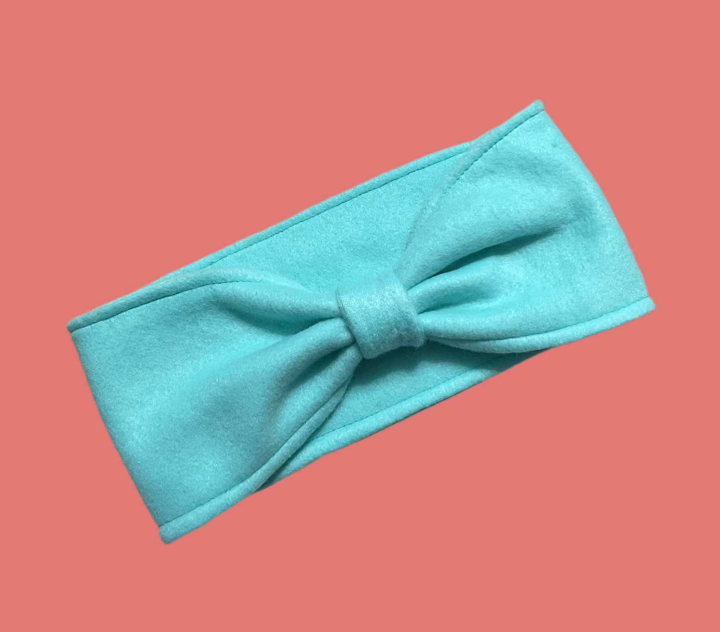 Light Blue Fleece Ear Warmer headband