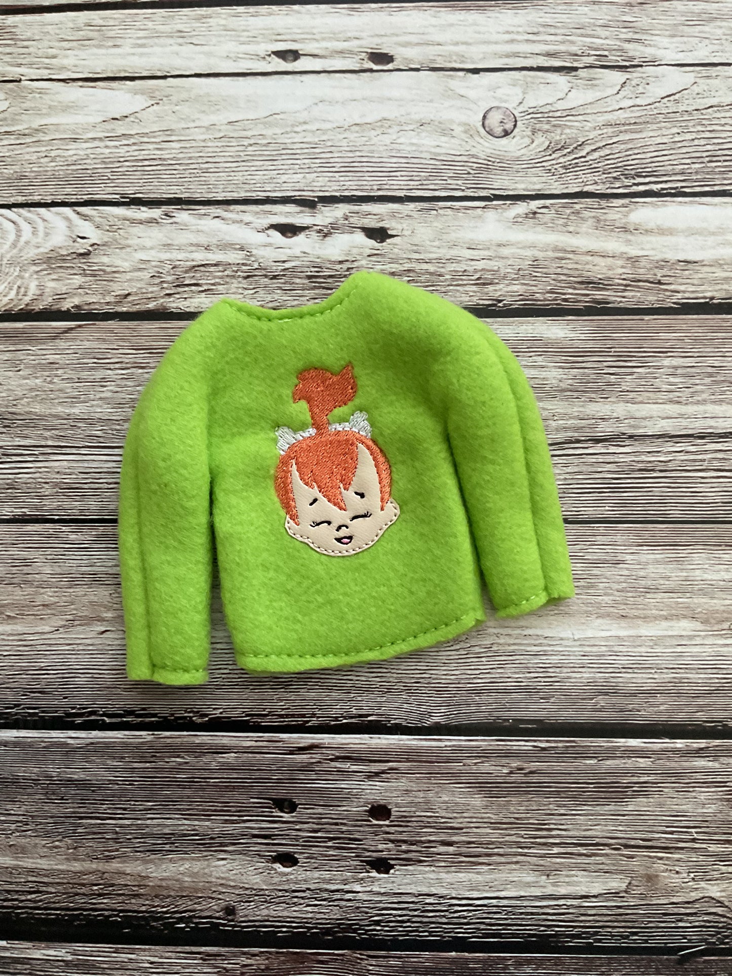 (196) Holiday Elf/Doll Sweater Flint-Stone Pebble