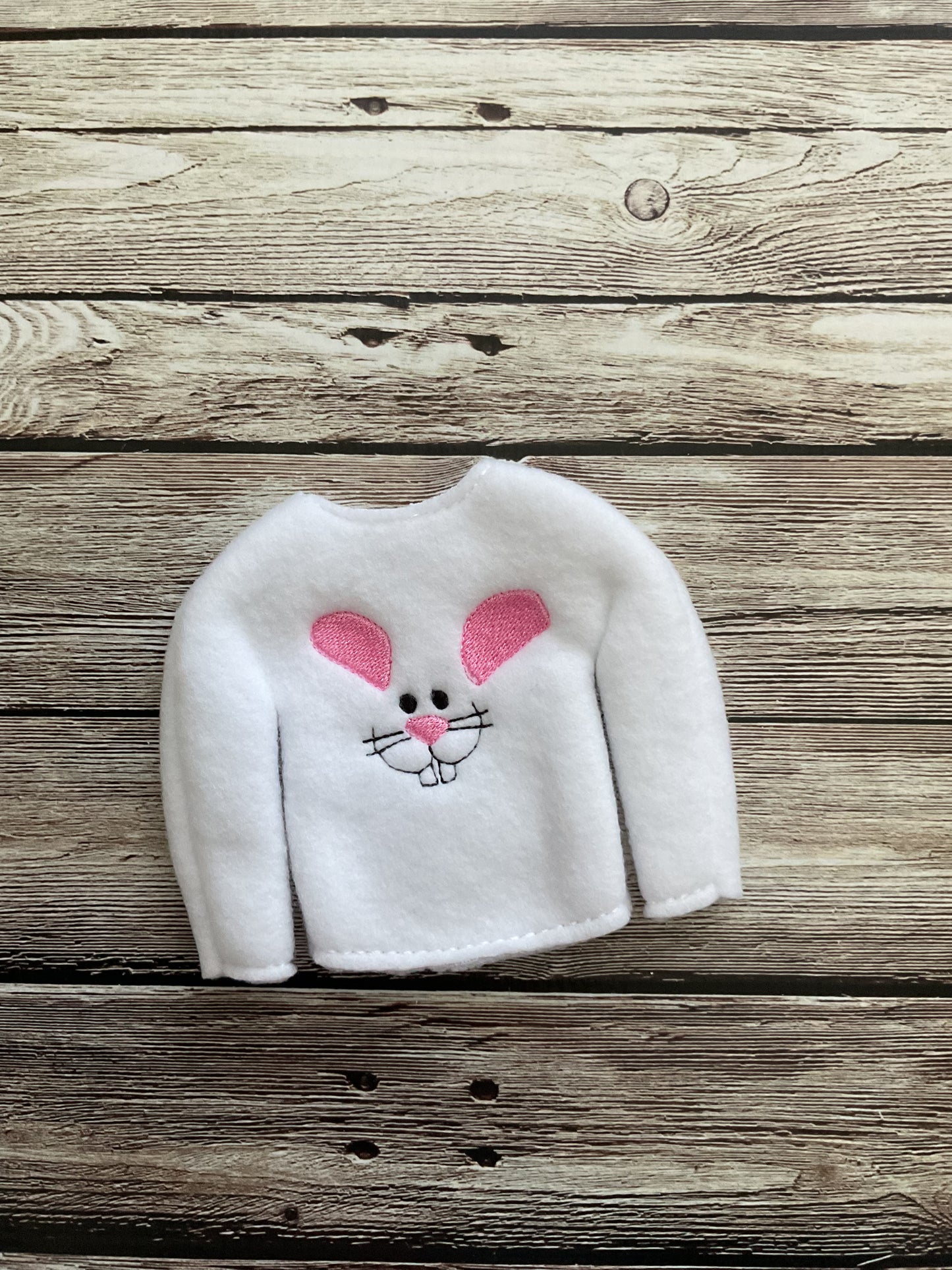 (243) Holiday Elf/Doll Sweater Bunny