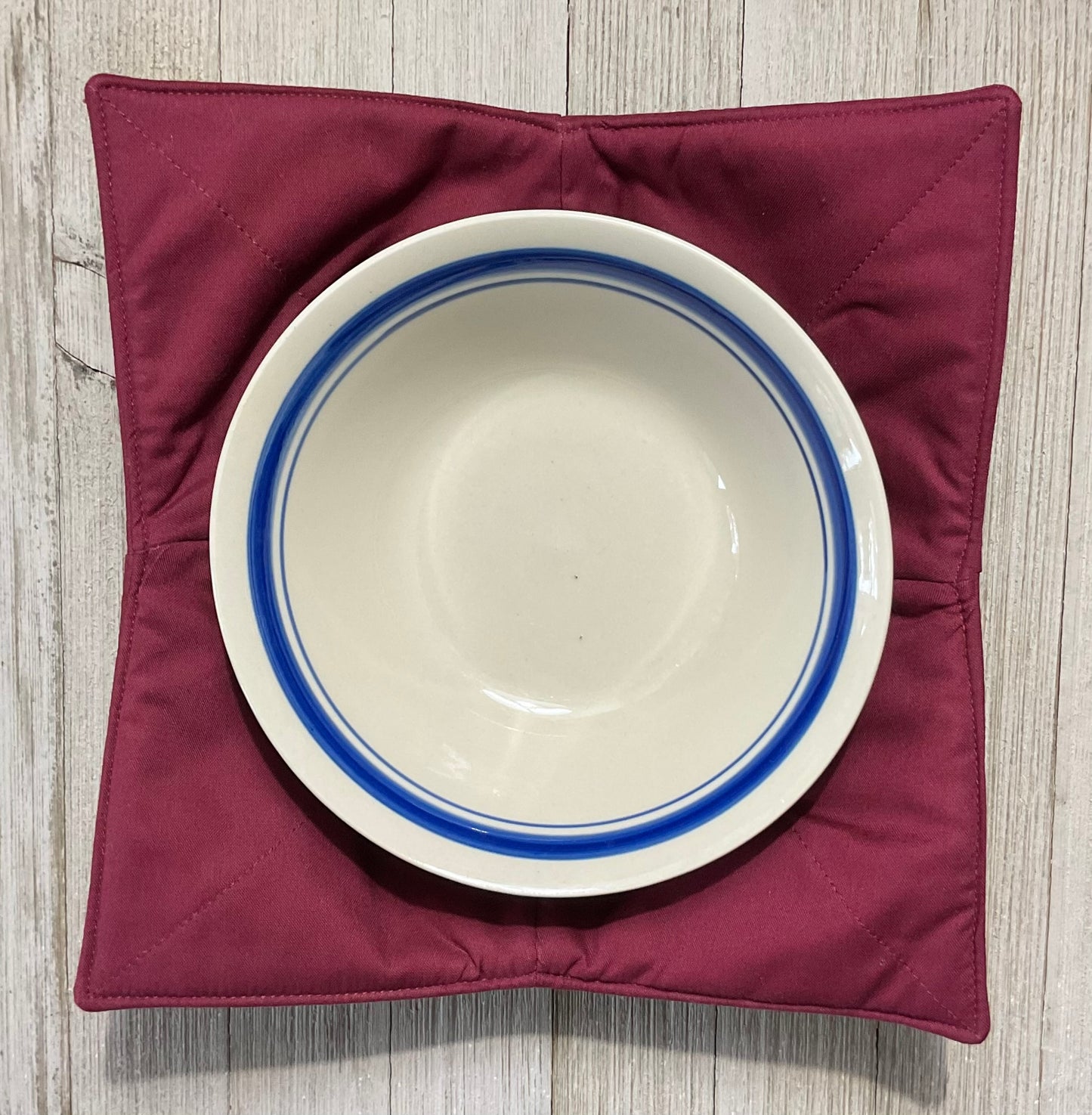 Microwave Bowl Potholder - Maroon