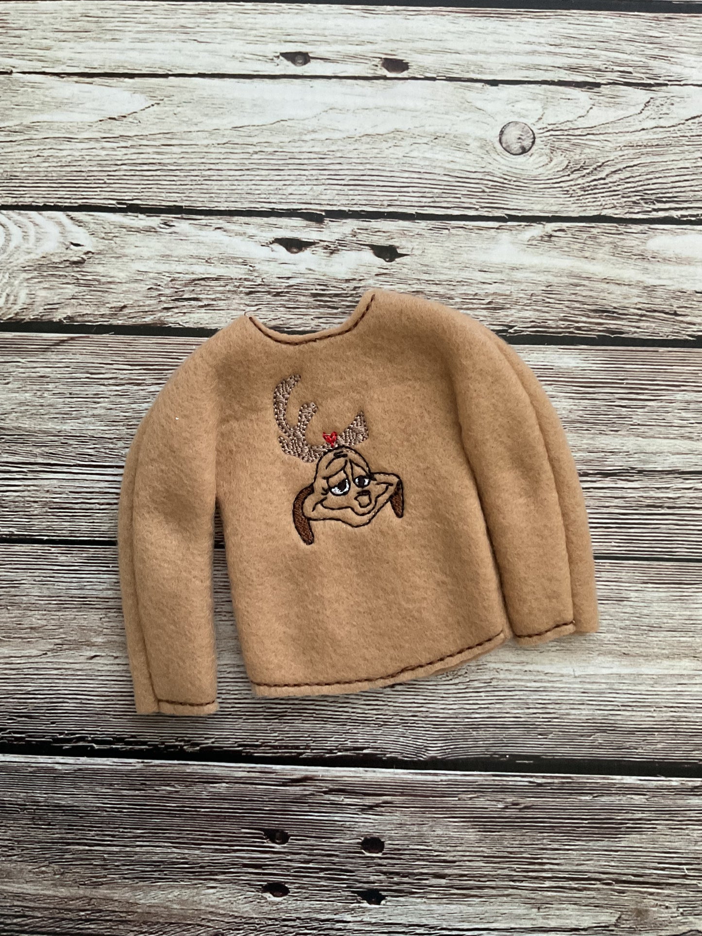 (259) Holiday Elf/Doll Sweater Max Grinch Dog