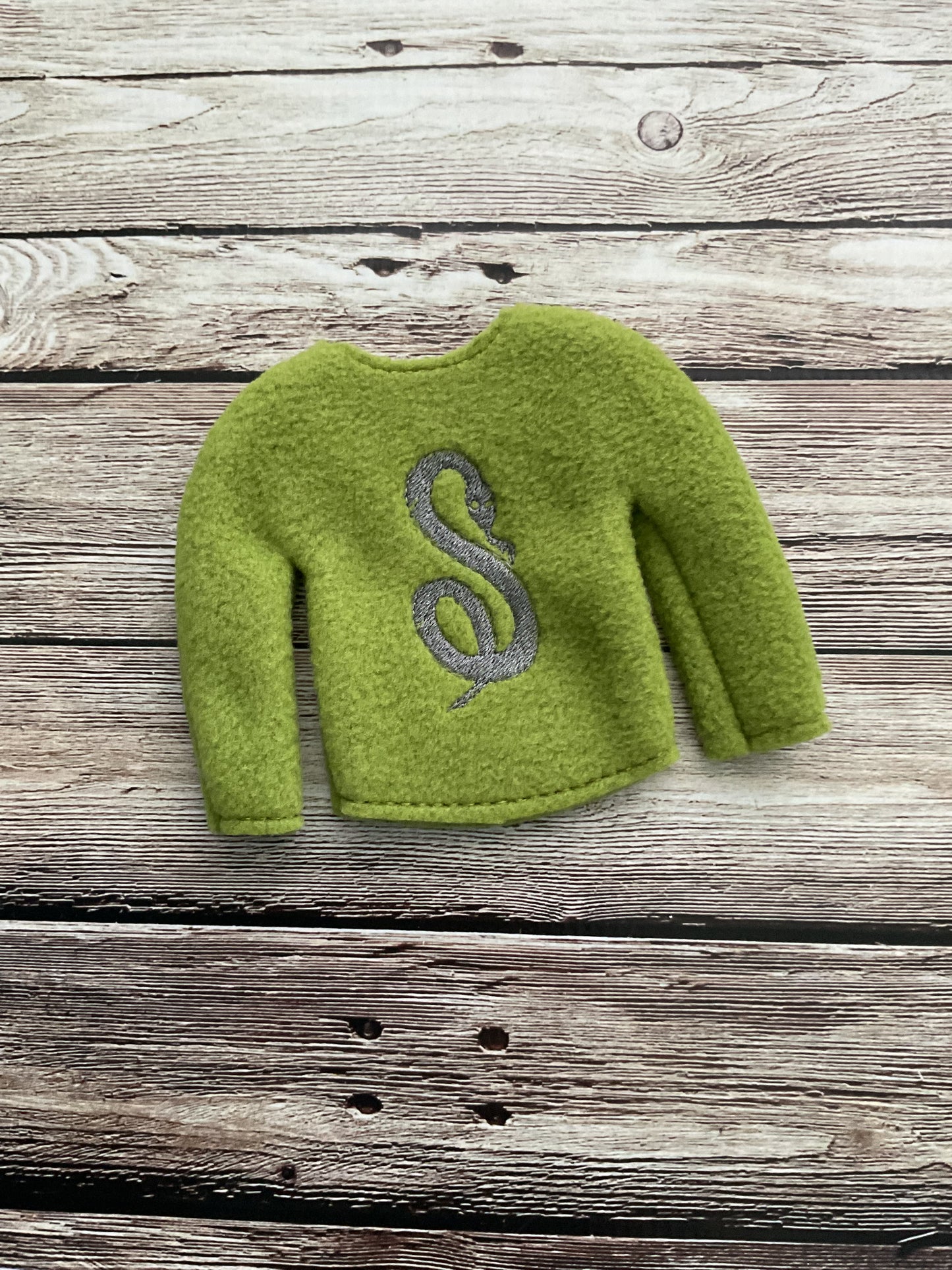 (111) Holiday Elf/Doll Sweater featuring green Harry Potter S