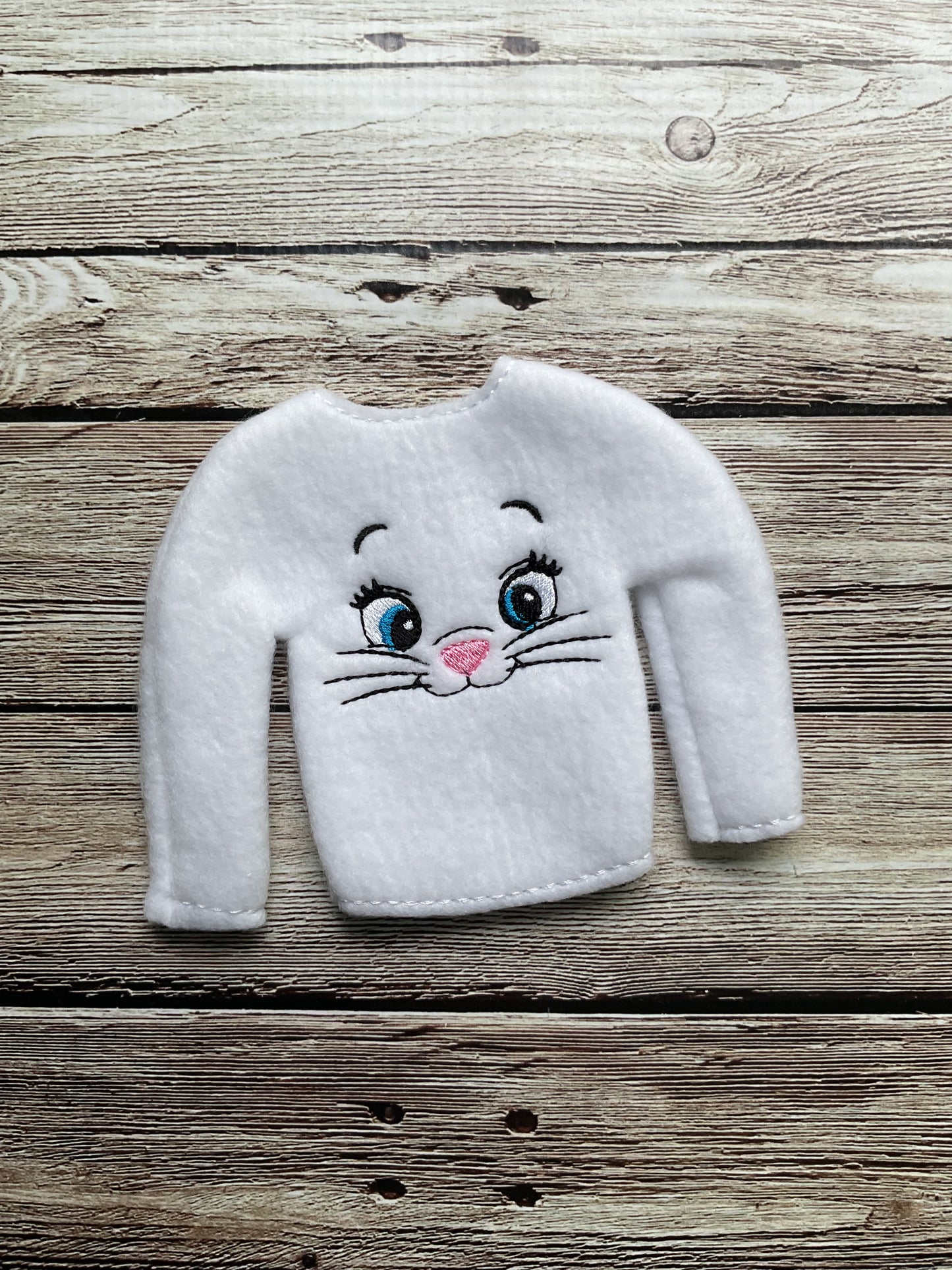 (148) Holiday Elf/Doll Sweater featuring Kitty White