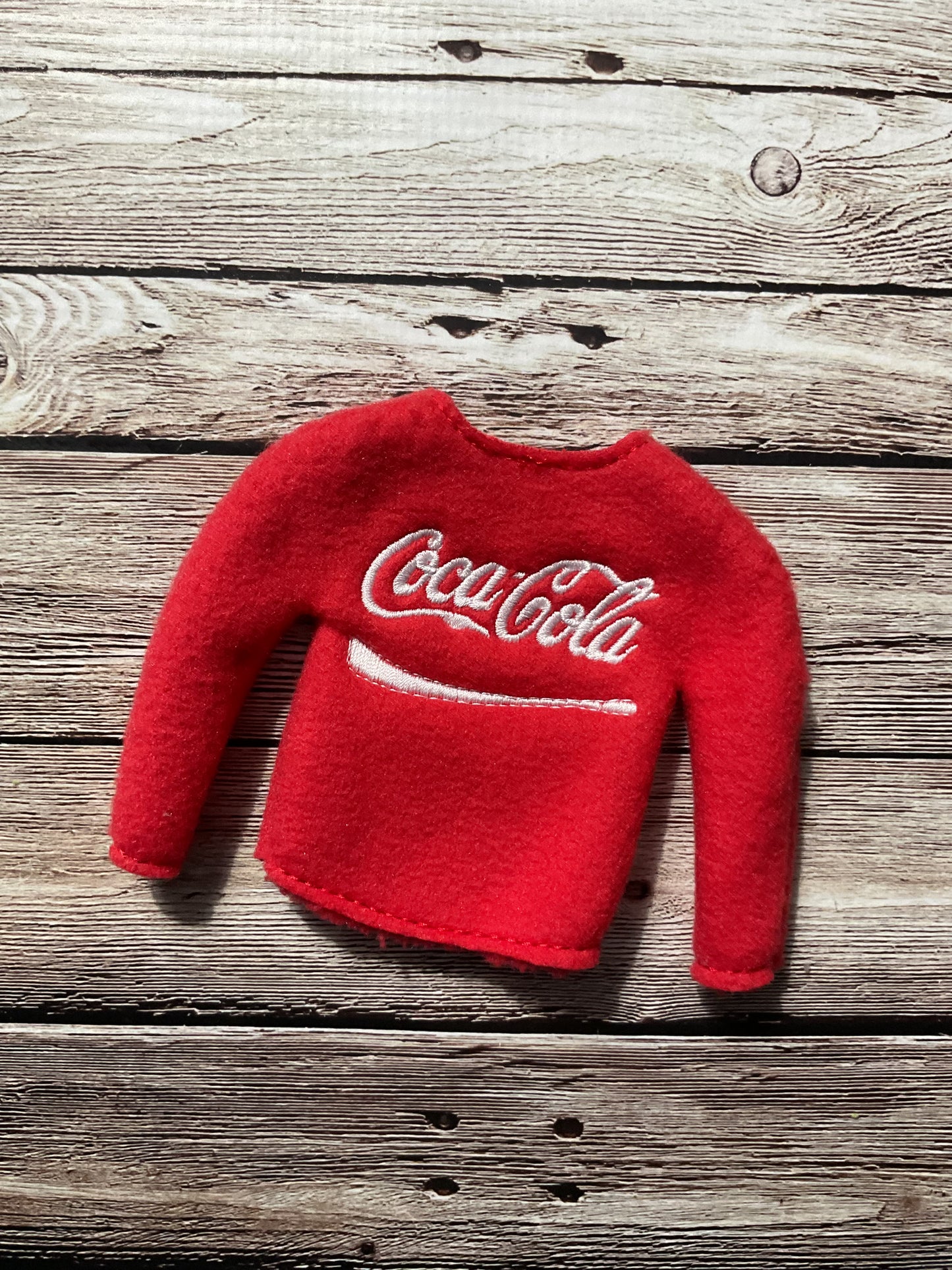 (238) Holiday Elf/Doll Sweater Featuring Coca Cola