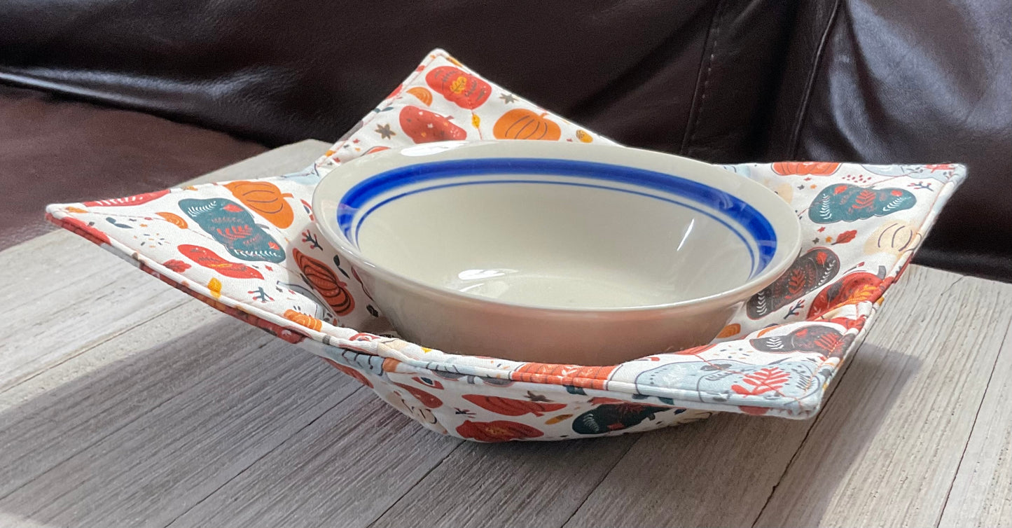 Microwave Bowl Pot Holder perfect- Fun Pumpkins