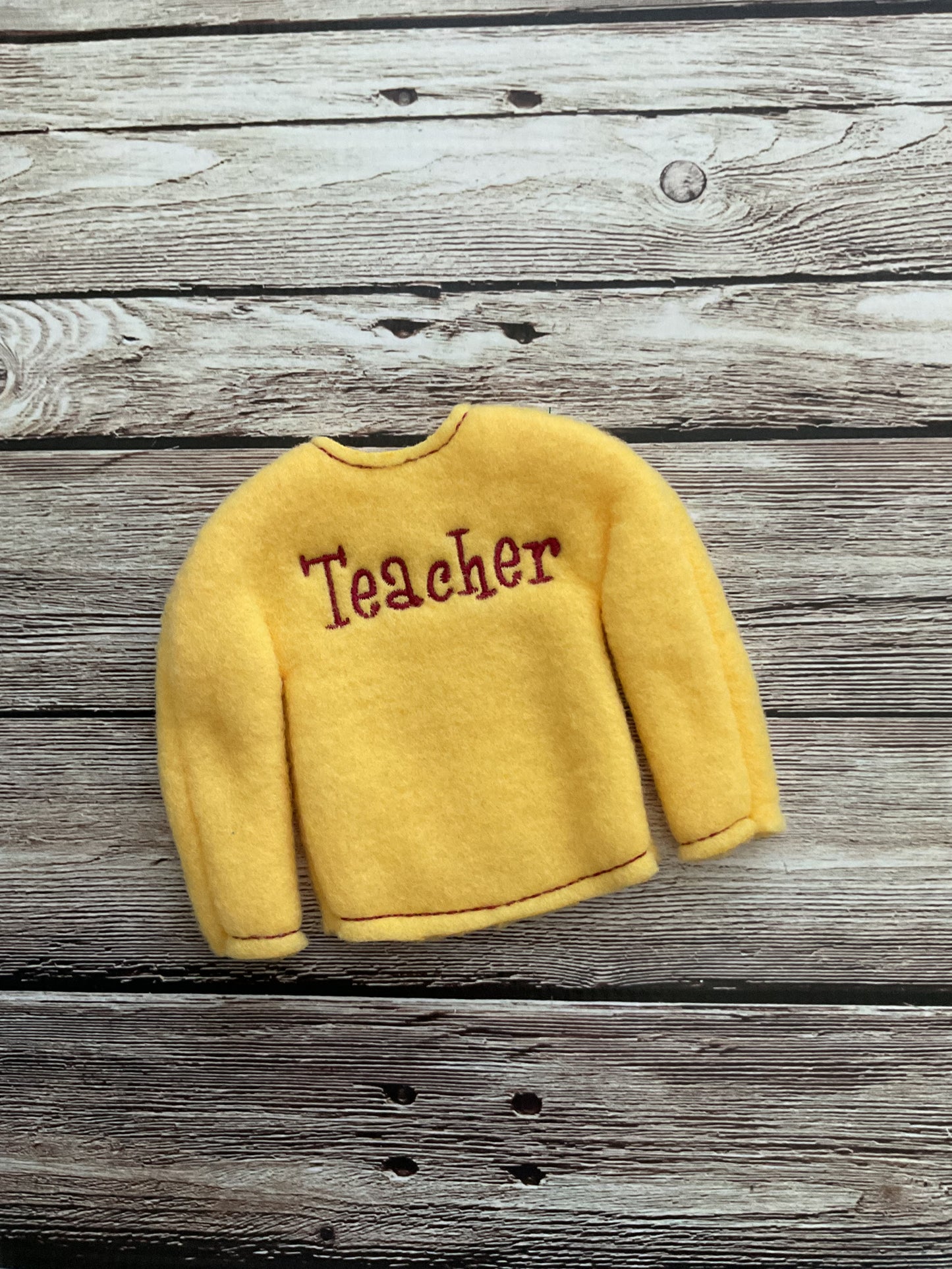 (257) Holiday Elf/Doll Sweater Teacher