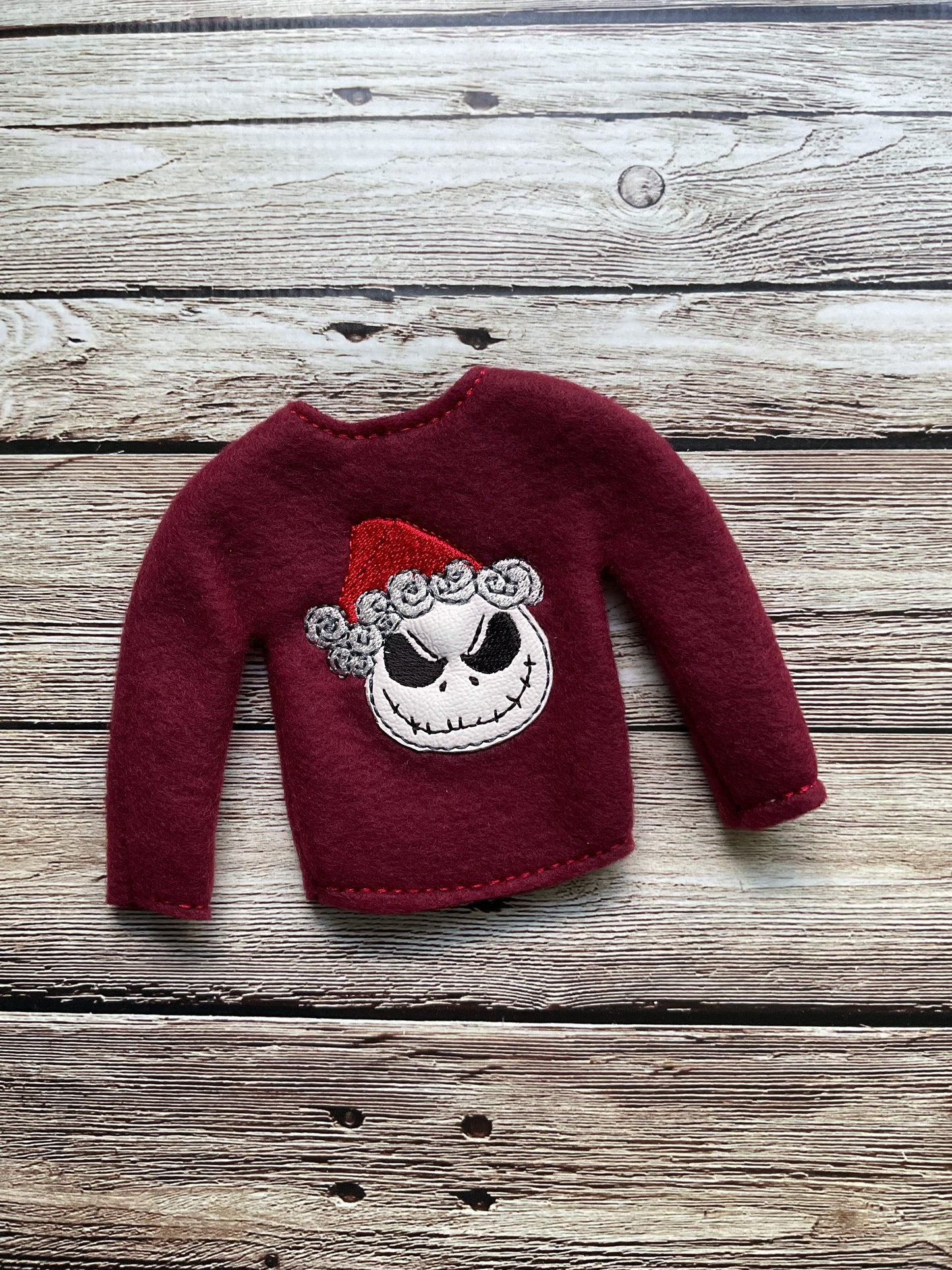 (141) Holiday Elf/Doll Sweater featuring Santa Jack
