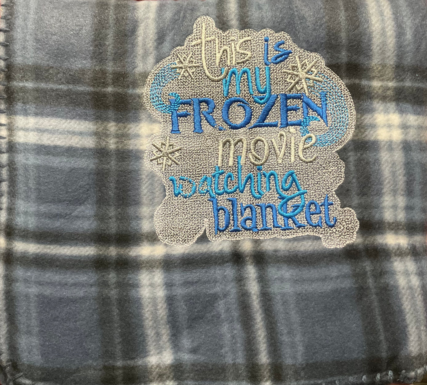 This is my Frozen Movie Watching Blanket
