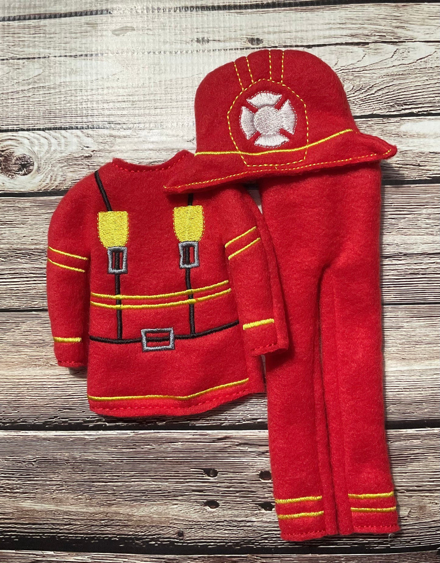 (286) Holiday Elf/Doll Sweater Fireman