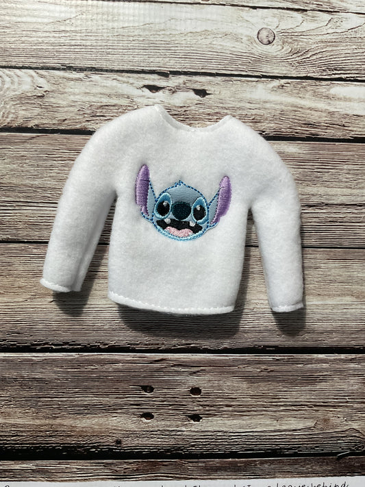 (213) Holiday Elf/Doll Sweater Stitch Face