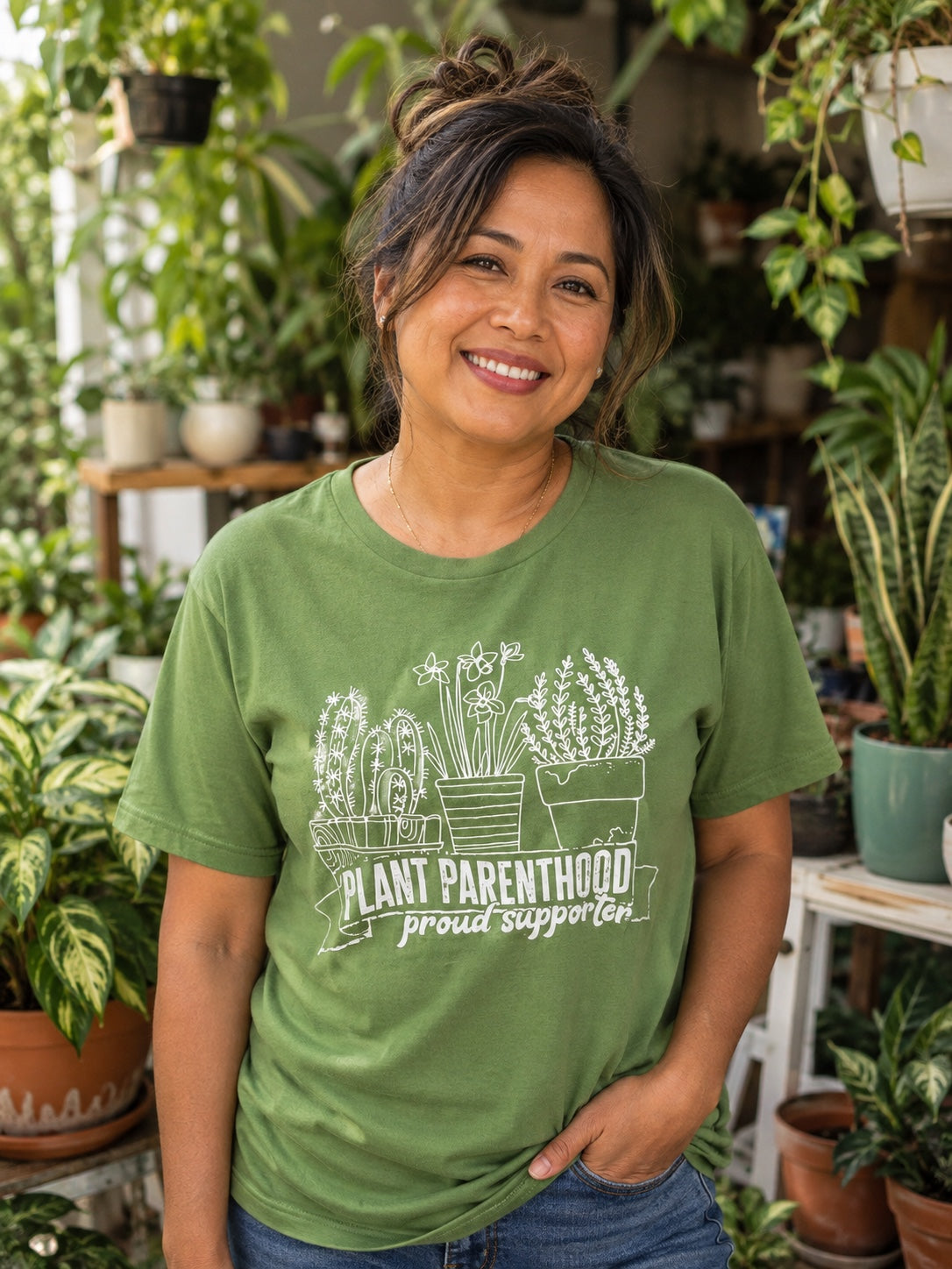 Plant Parenthood Proud Supporter T-Shirt | Plant Lover Graphic Tee