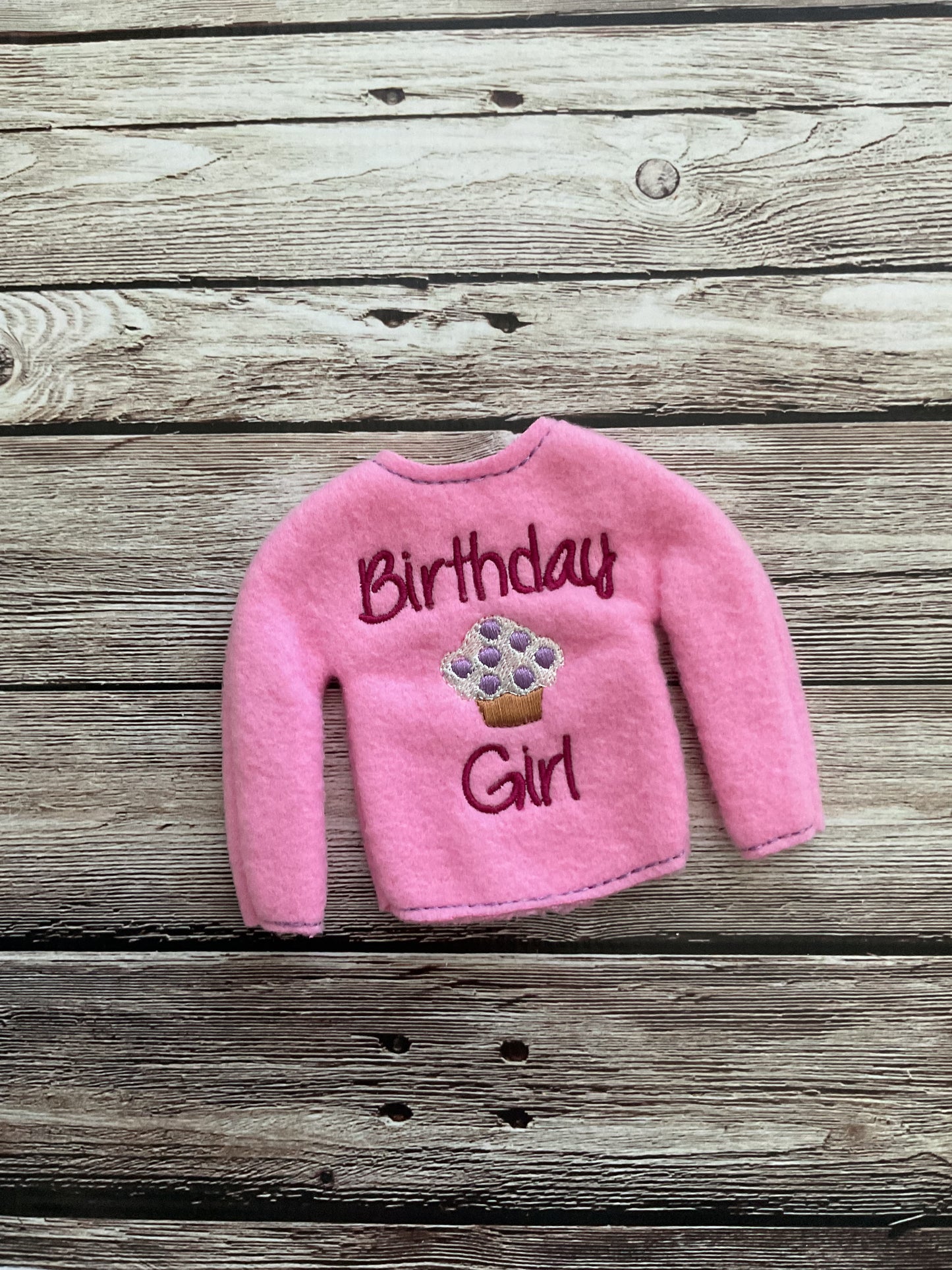 (241) Holiday Elf/Doll Sweater Birthday Girl