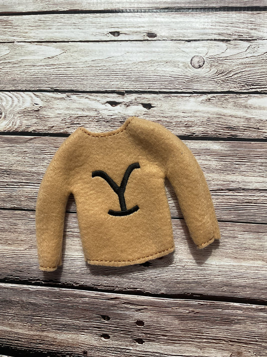 (276) Holiday Elf/Doll Sweater featuring Ranch Y