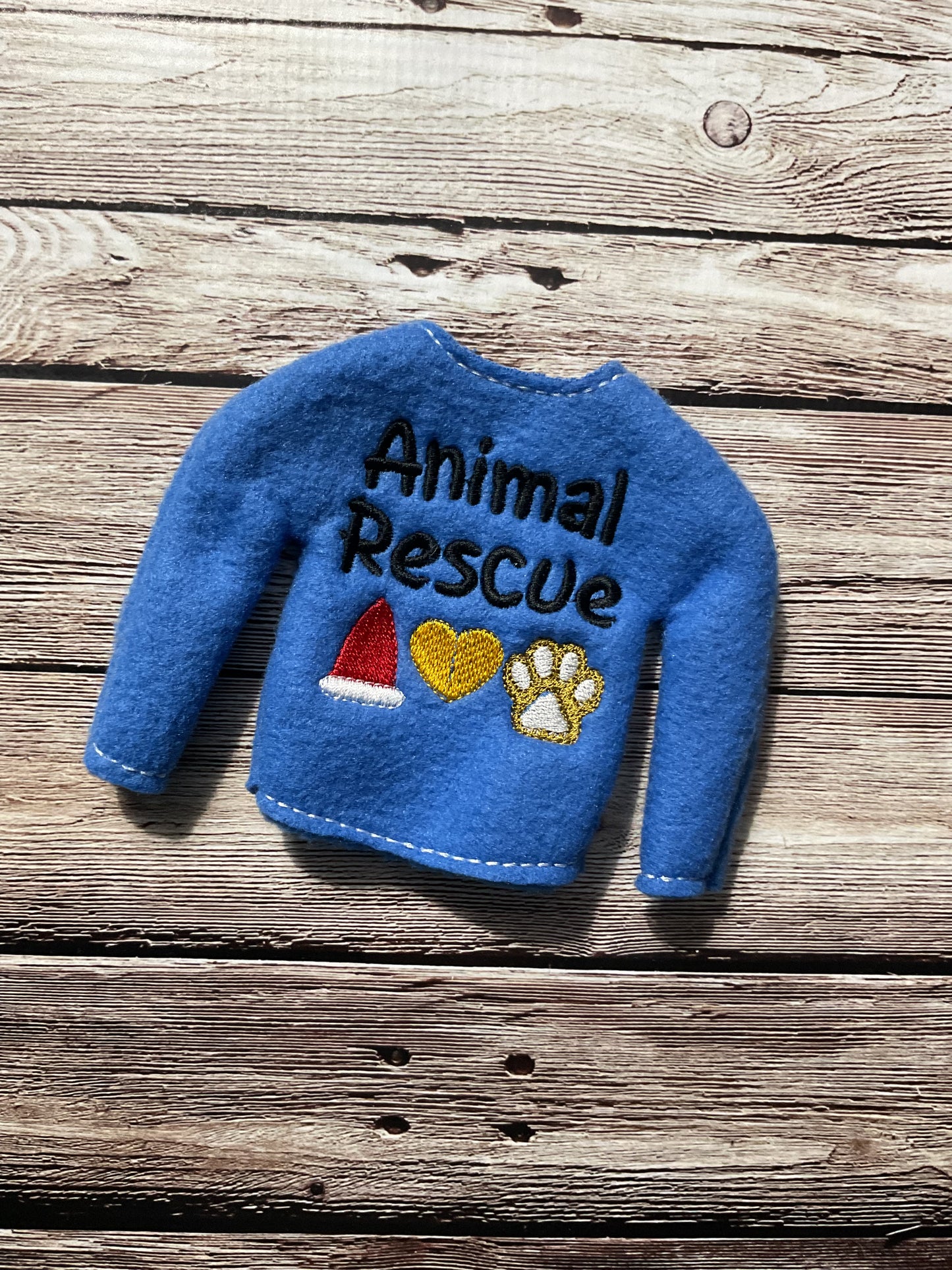 (249) Holiday Elf/Doll Sweater featuring Animal Rescue