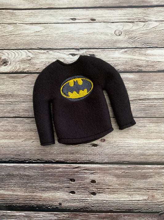 (165) Holiday Elf/Doll Sweater Bat Silhouette
