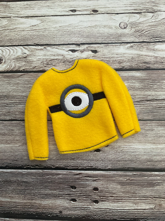 (166) Holiday Elf/Doll Sweater One Eye Mini-on