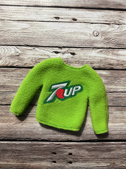 (280) Holiday Elf/Doll Sweater featuring refreshing 7-Up