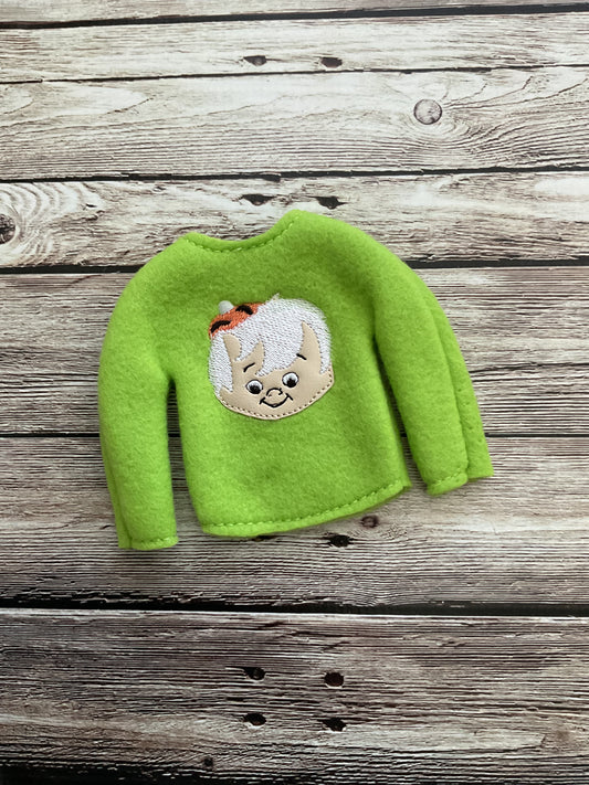 (195) Holiday Elf/Doll Sweater Flint-Stone Boy