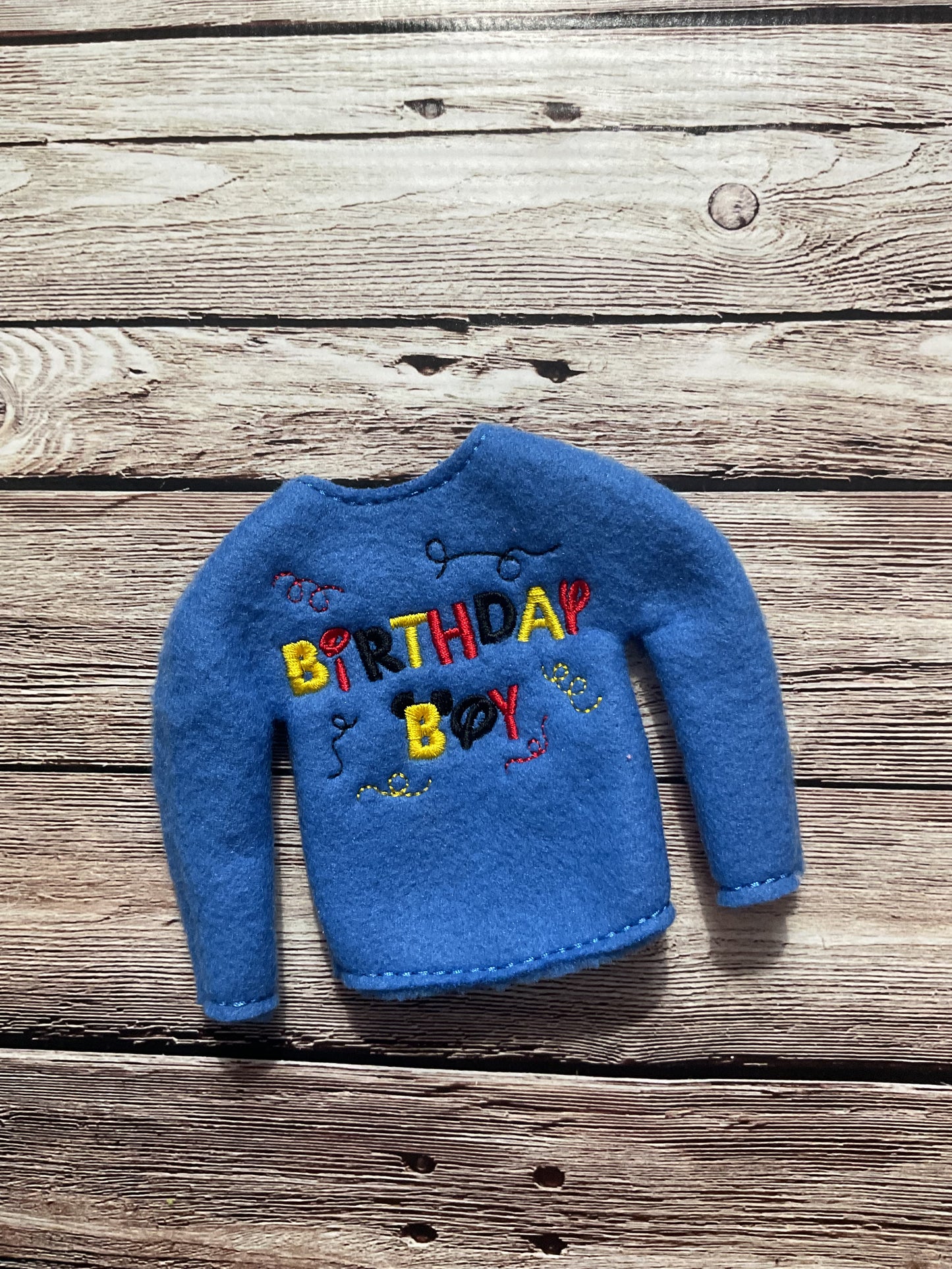 (247) Holiday Elf/Doll Sweater featuring Birthday Boy with Mouse Ears