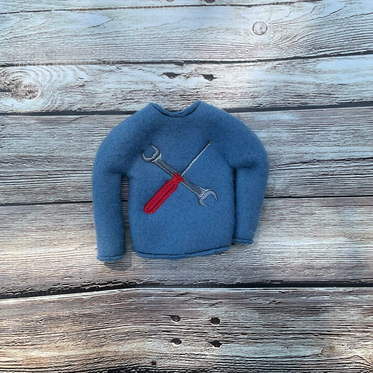 (256) Holiday Elf/Doll Sweater Mechanic Tools