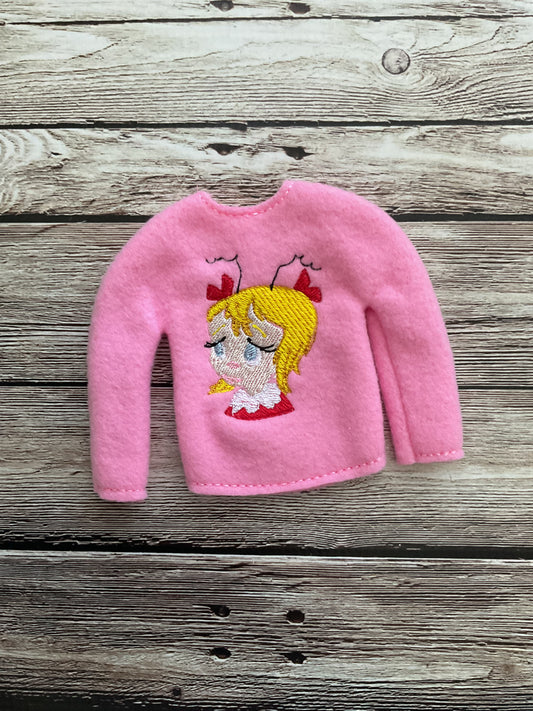 (258) Holiday Elf/Doll Sweater Cindy Lou Who