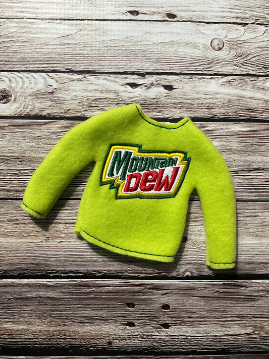 (282) Holiday Elf/ Doll Sweater featuring Mt Dew