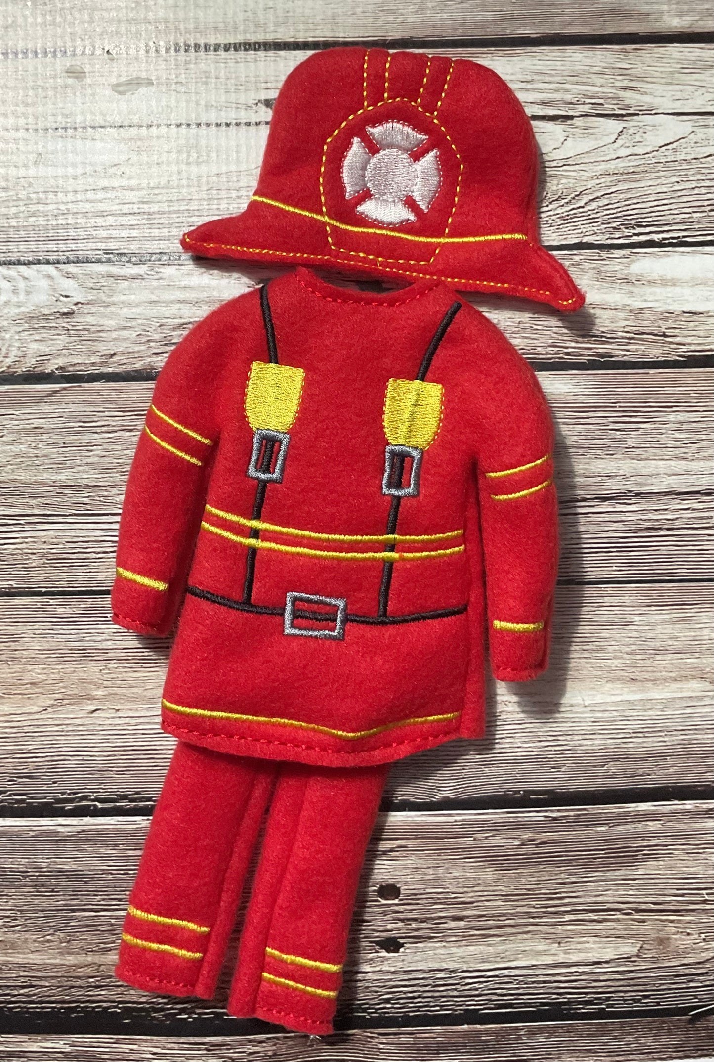 (286) Holiday Elf/Doll Sweater Fireman
