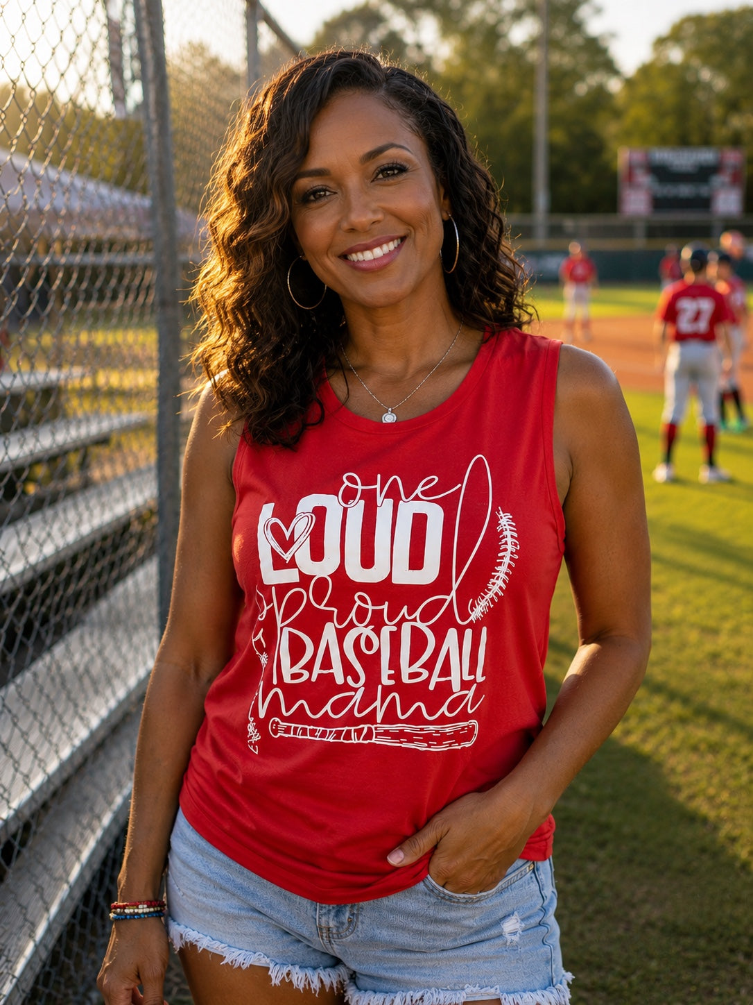 One Loud Proud Baseball Mama Tank Top | Baseball Mom Shirt