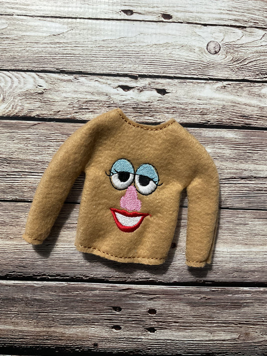 (254) Holiday Elf/Doll Sweater Tato Head Girl