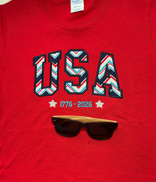 Appliqué USA 1776-2026 T-Shirt