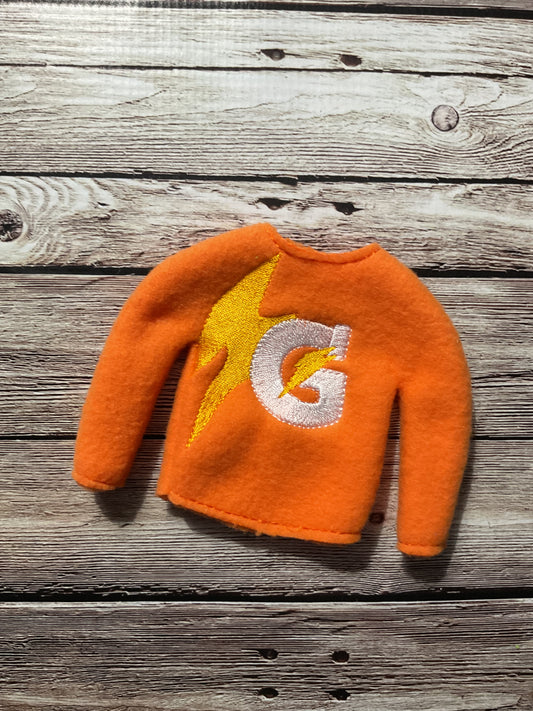 (284) Holiday Elf/DollSweater featuring sport drink Gatorade
