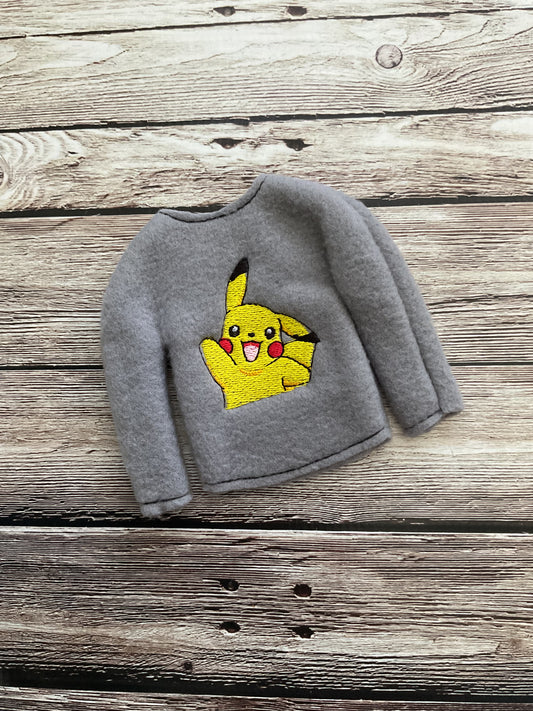 (190) Holiday Elf/Doll Sweater Yellow Pika-chu