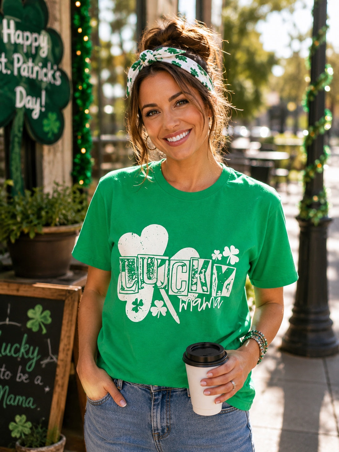 Lucky Mama St. Patrick’s Day T-Shirt | Shamrock Mom Tee